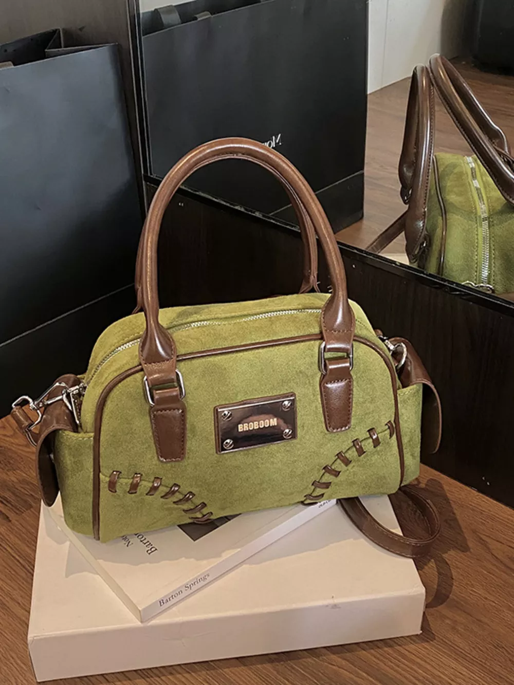 Vintage Top Handle Crossbody Bag, image 13