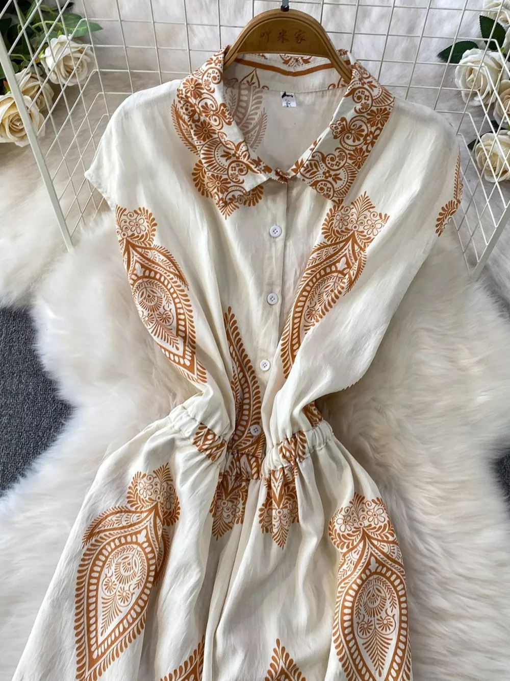 Button Front Wide Leg Jumpsuit, image 13
