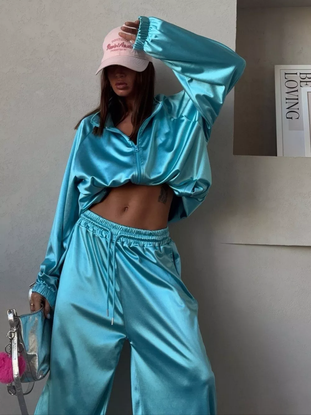 Zip Up Raglan Sleeve Jacket and Pants Set, image 17