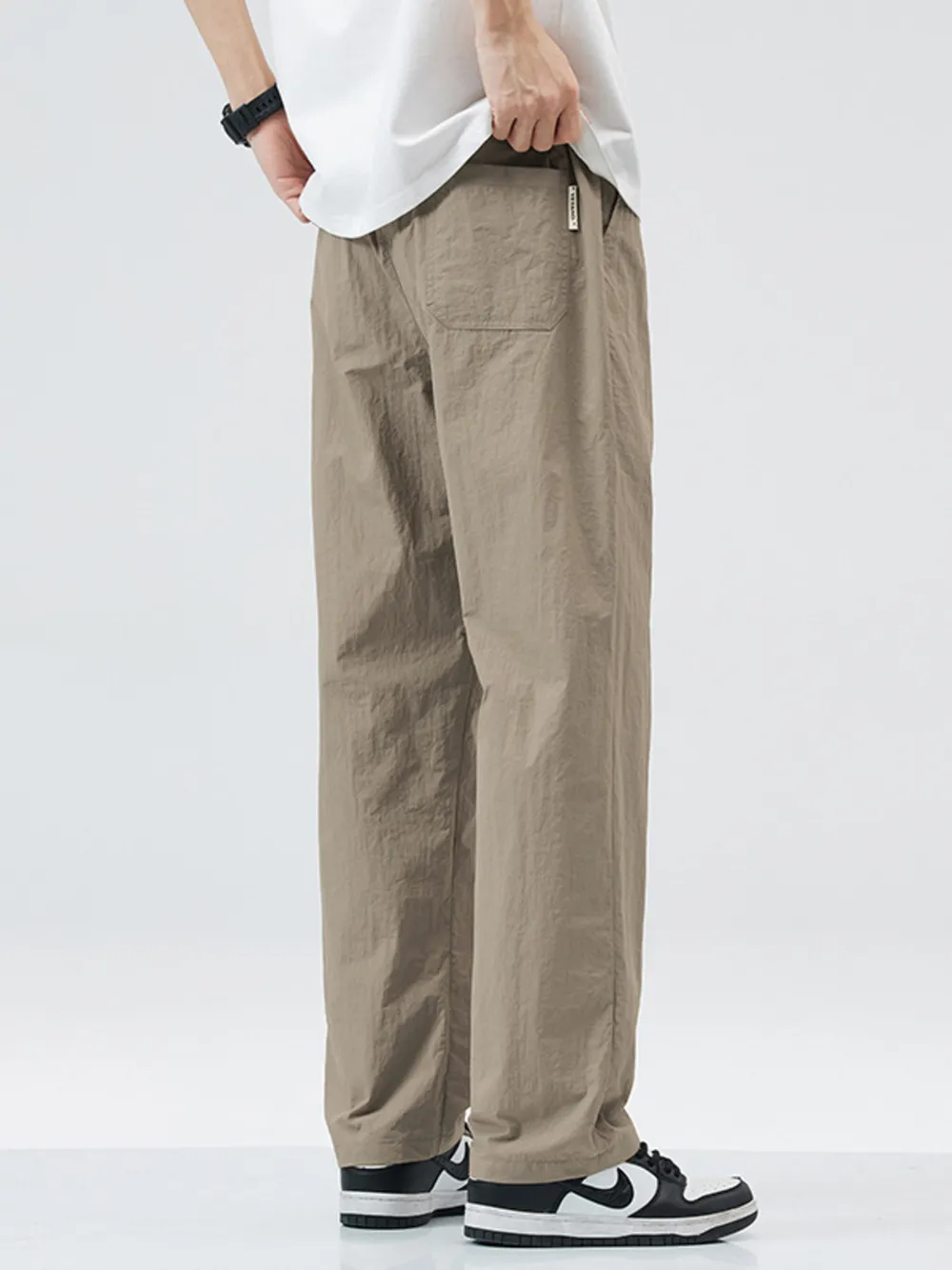 Men's Full Size Lightweight Wide Leg Casual Pants Plus Size, image 8
