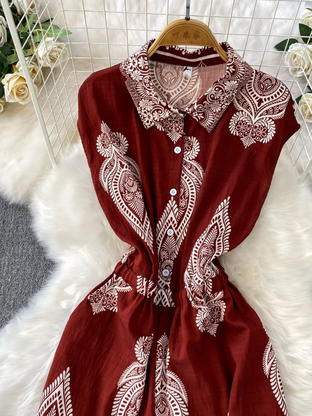 Button Front Wide Leg Jumpsuit, image 24