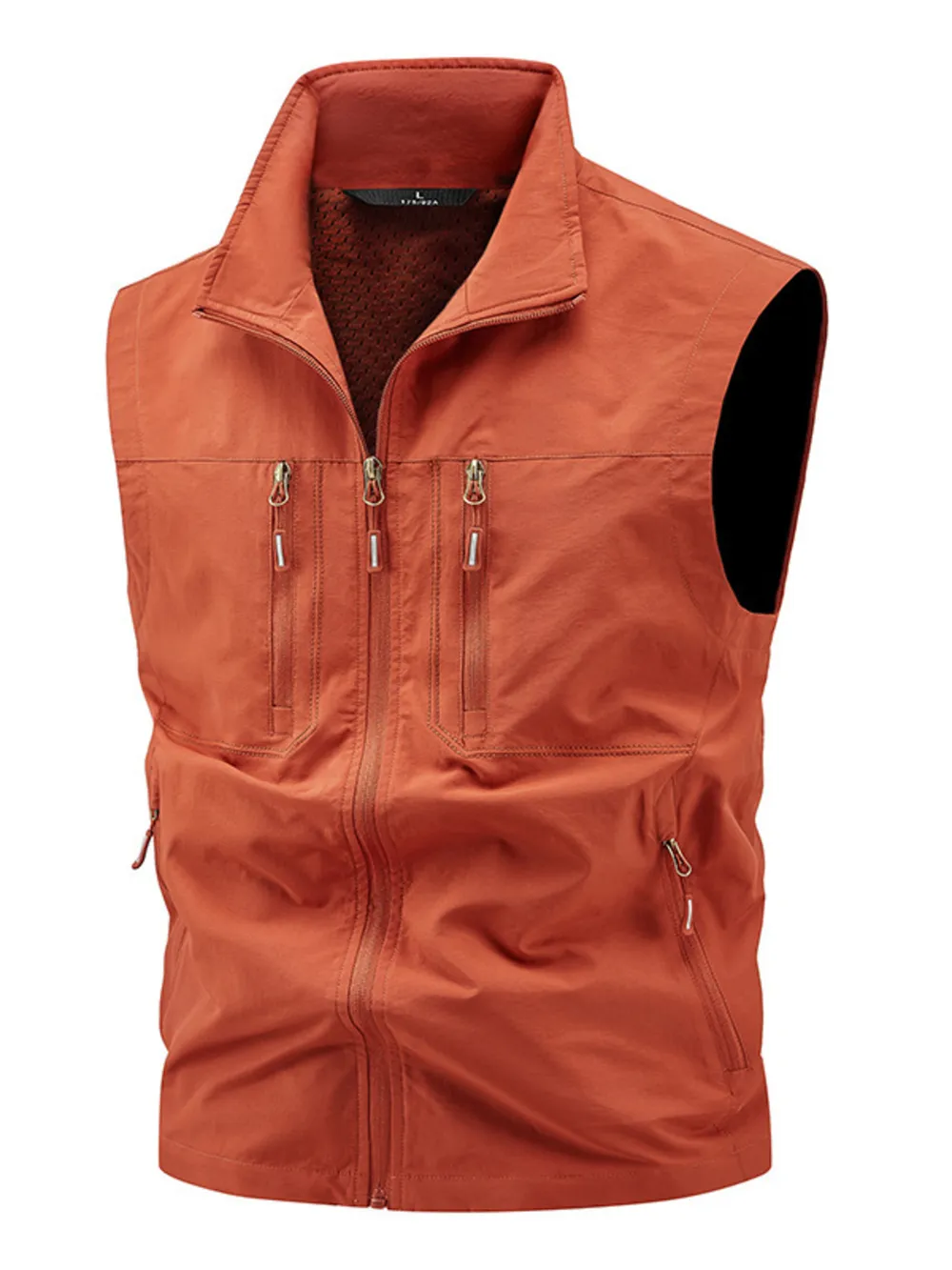 Men's Plus Size Lightweight Multi-Pocket Outdoor Vest, image 5