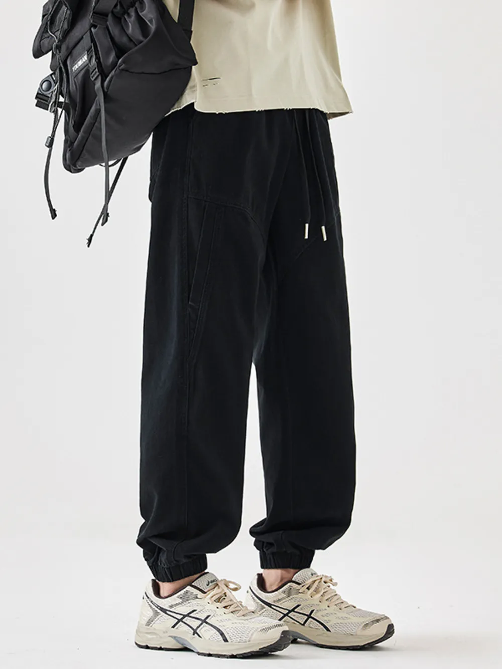 Men's Plus Size Casual Loose Fit Drawstring Pants, image 2