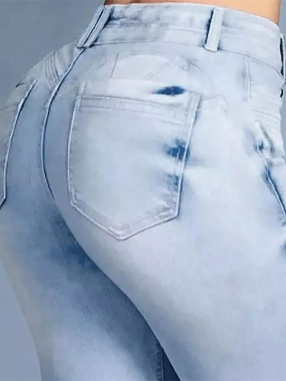Full Size Wash High-Waisted Flare Jeans Plus Size, image 4