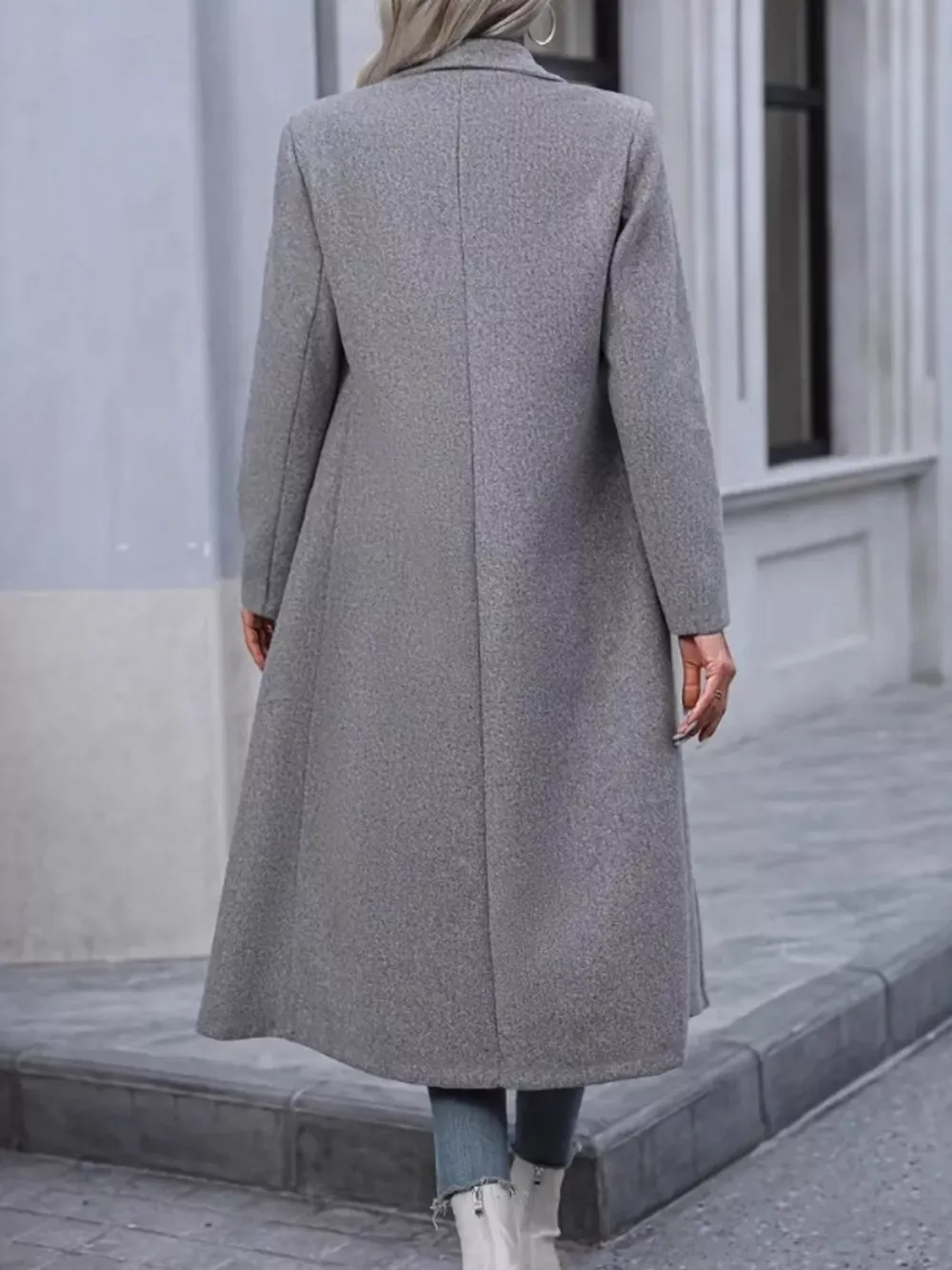 Double-Breasted Longline Overcoat, image 6