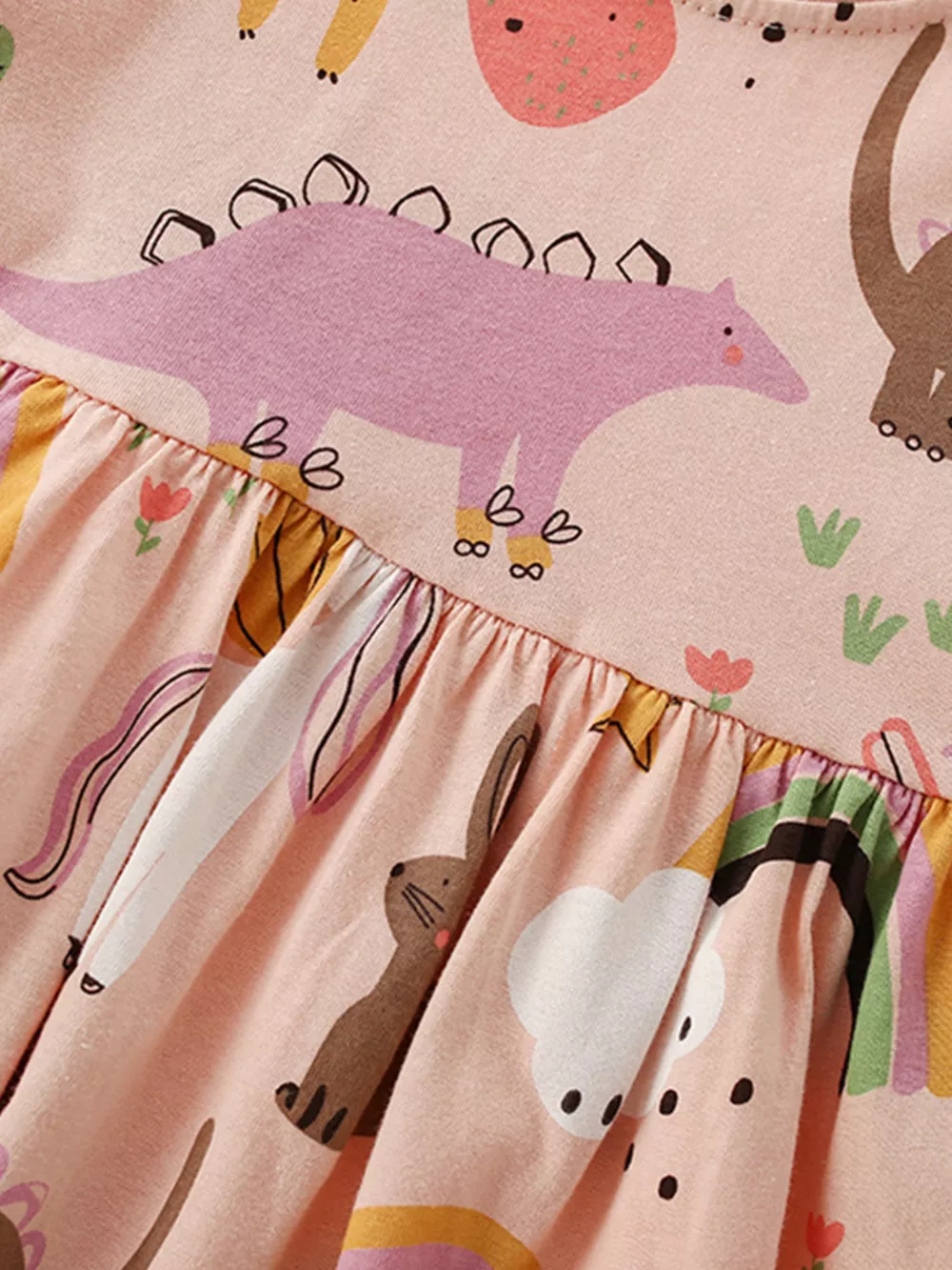 Children's Dinosaur & Rainbow Print Top and Pants Set, image 5
