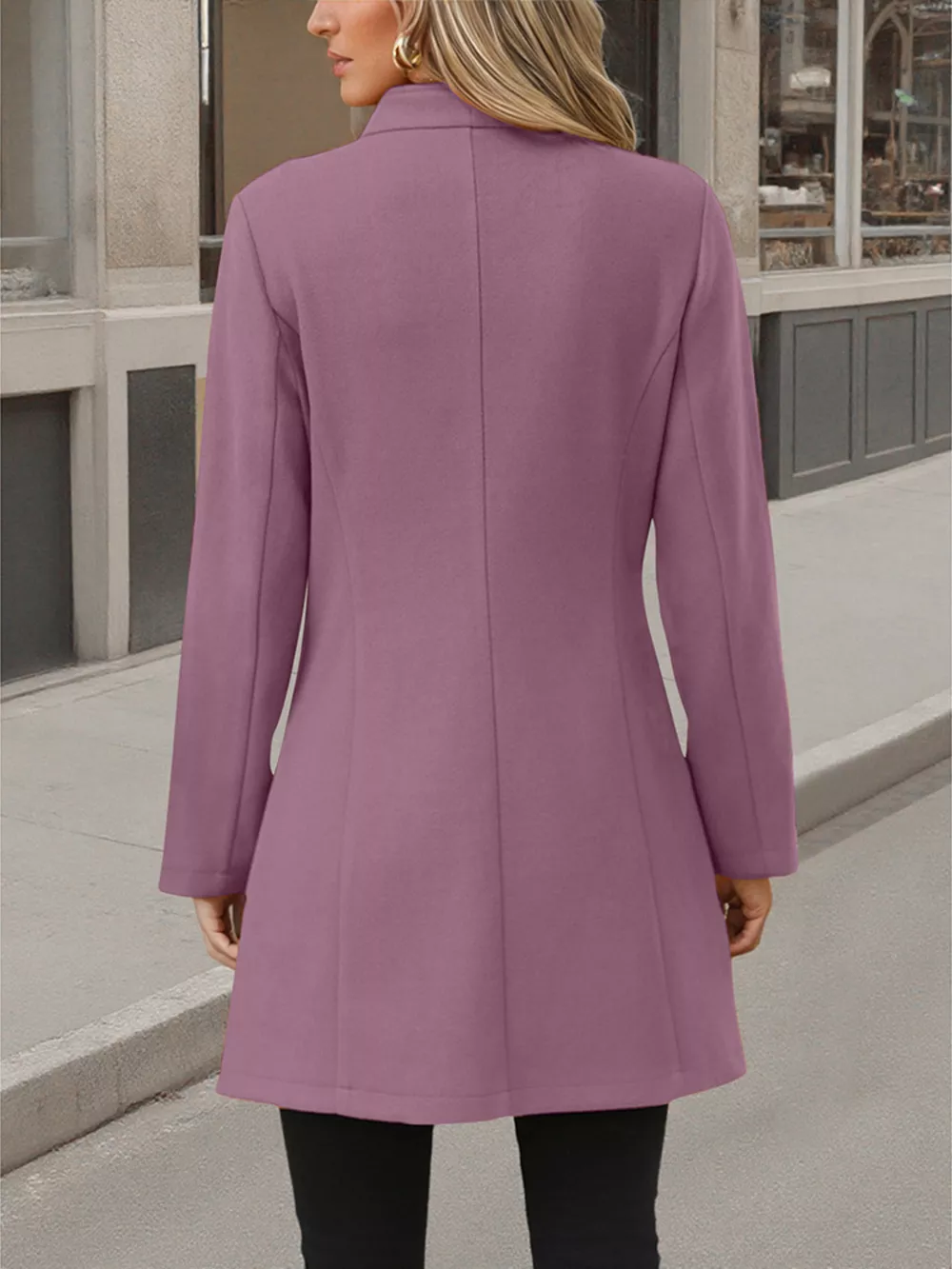 Button Up Long Sleeve Coat, image 9