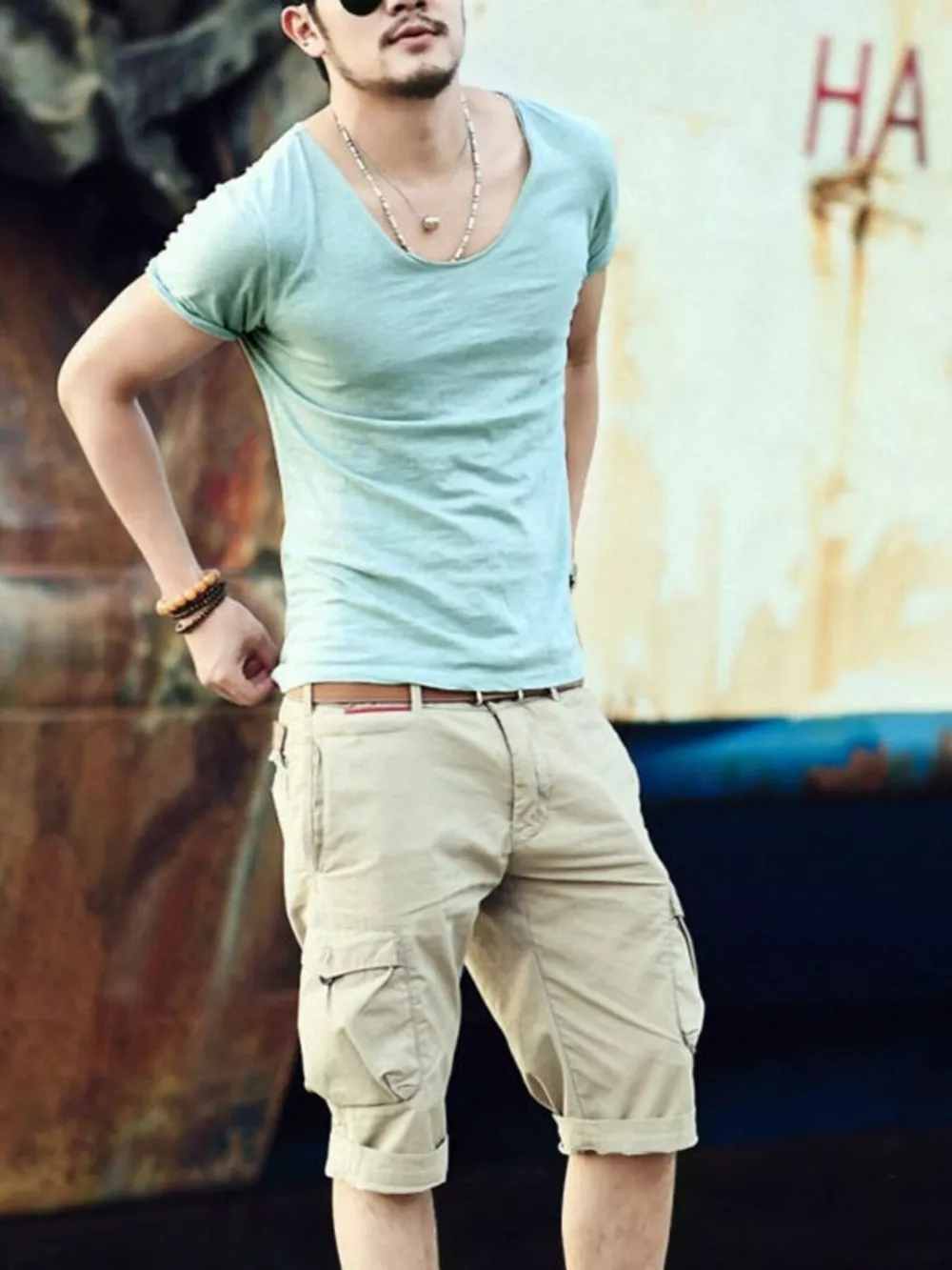 Men's Casual Solid Color Short Sleeve T-Shirt, image 4