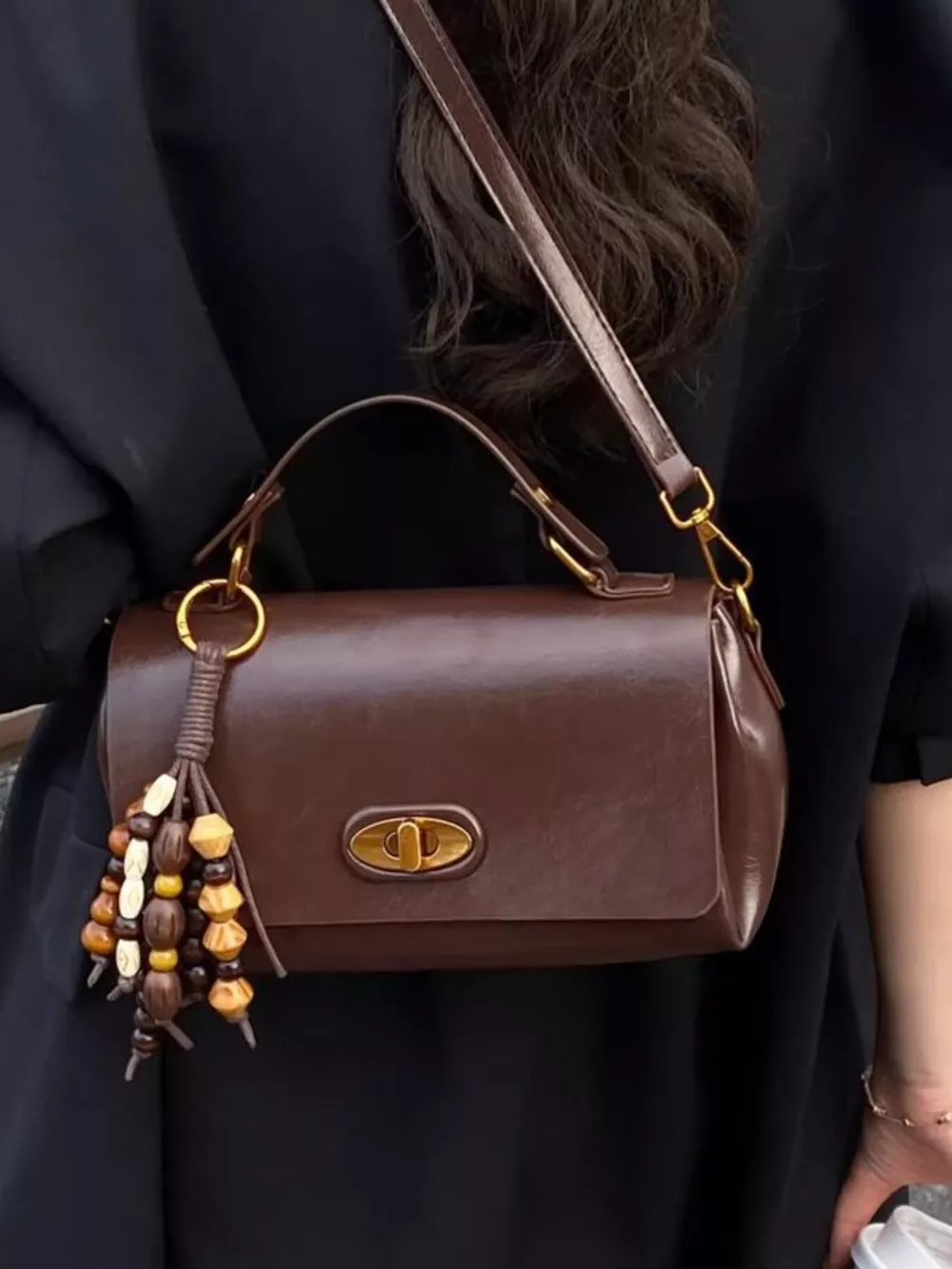 Flap Leather Shoulder Bag, image 5