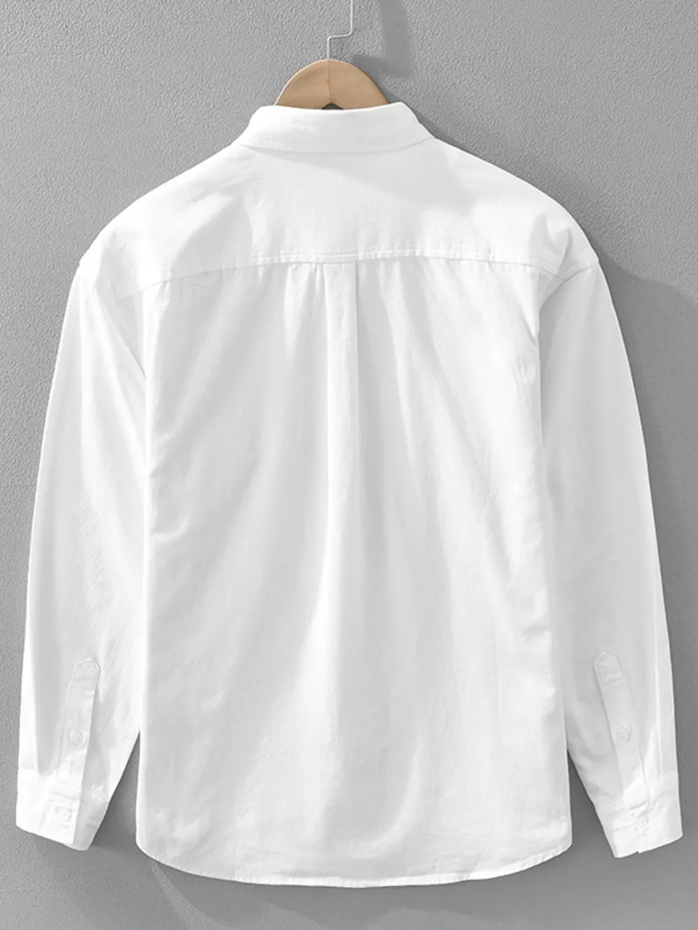 Men's Plus Size Button Up Long Sleeve Shirt, image 4