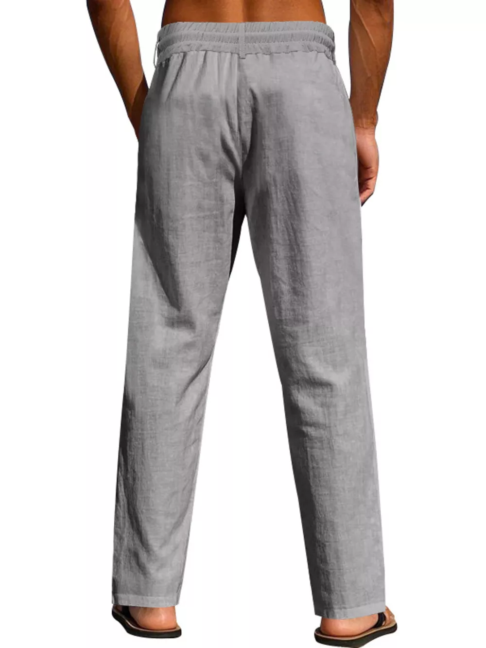 Men's Full Size Drawstring Elastic Waist Loose Fit Pants Plus Size, image 10