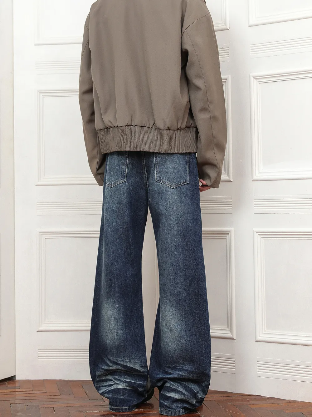 Men's Full Size Wash Loose Fit Jeans Plus Size, image 4