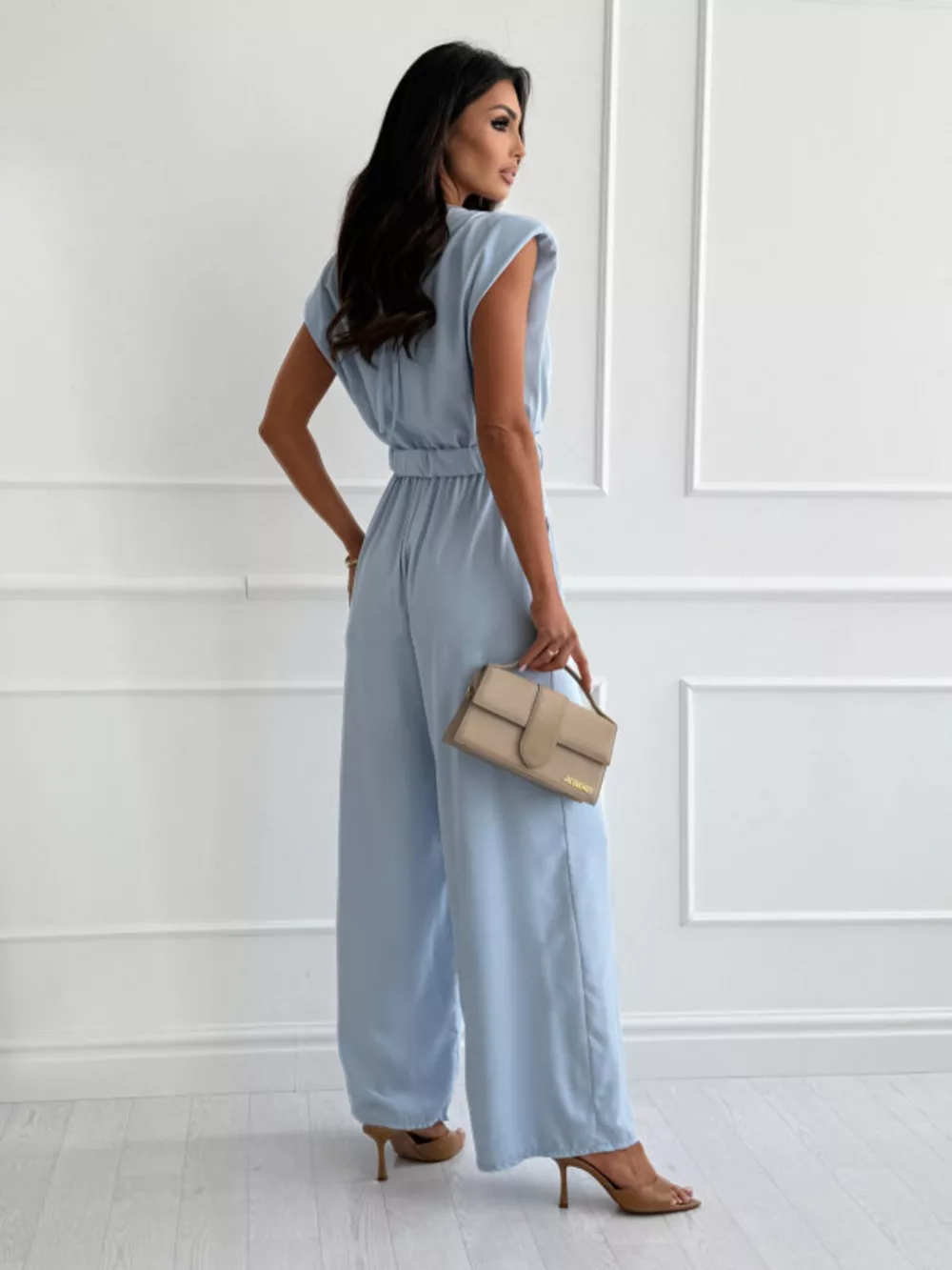 Cowl Neck Wide-Leg Jumpsuit, image 20