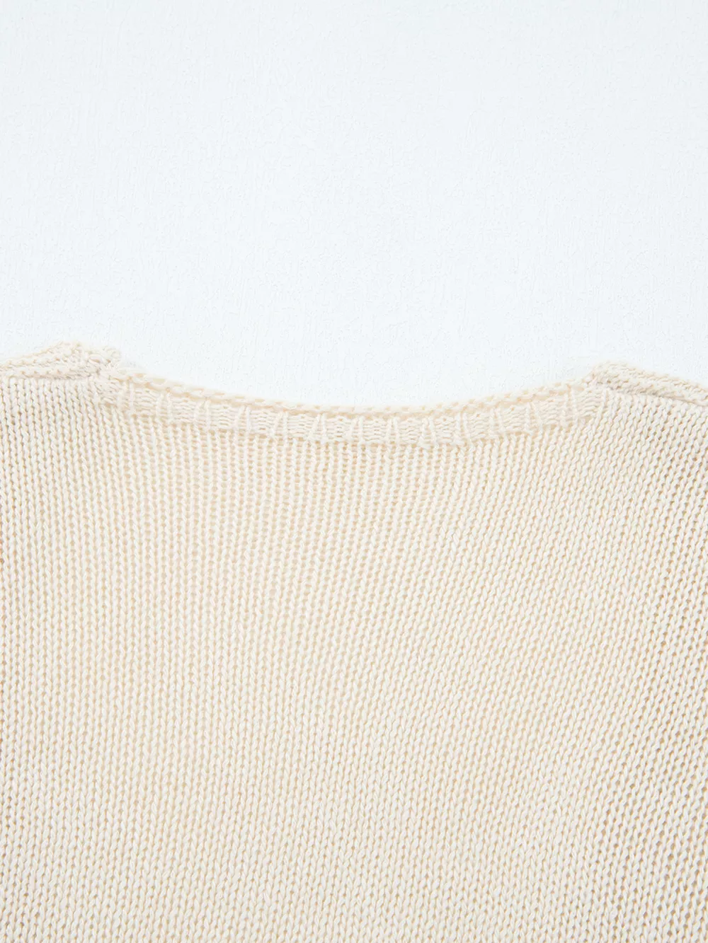 Hollowed Knit Open Front Cardigan, image 8