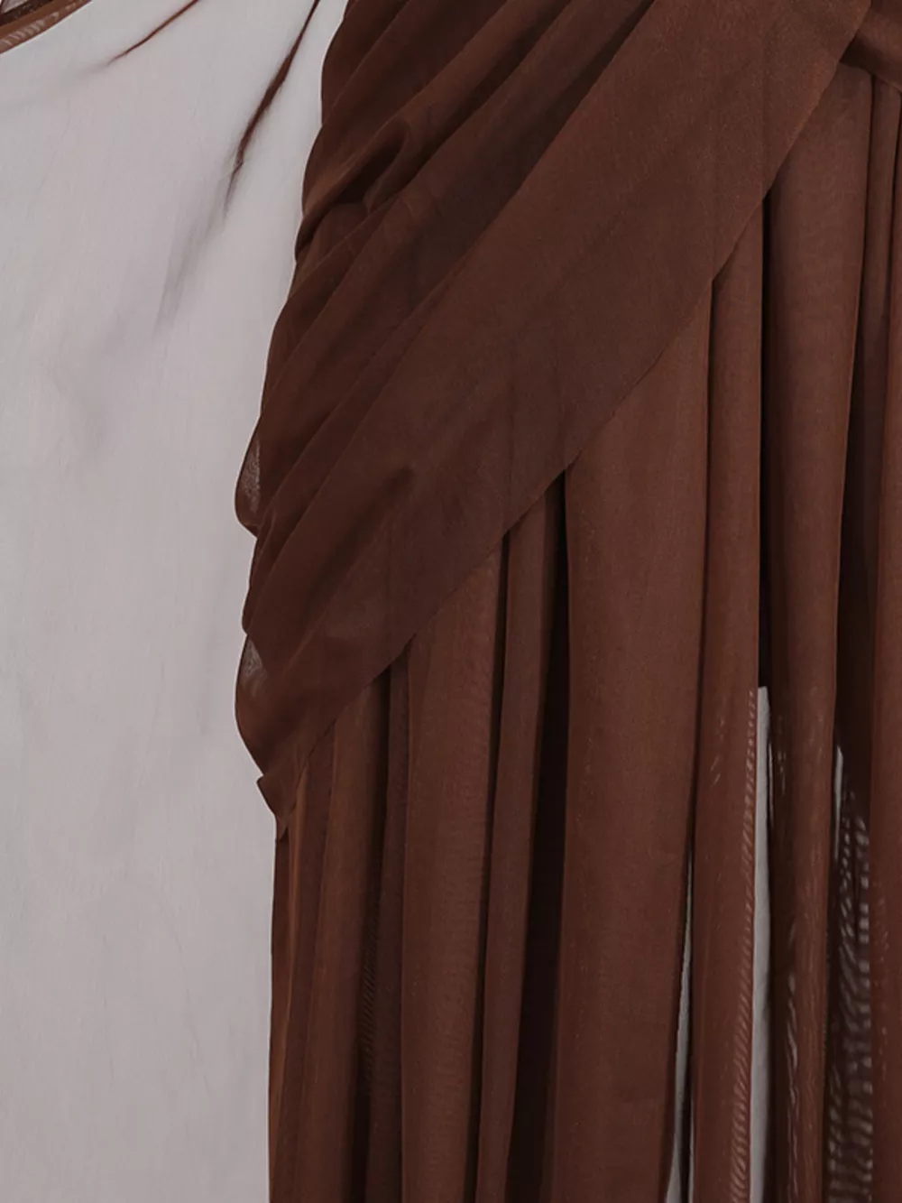 One-Shoulder Flowy Mesh Dress, image 8