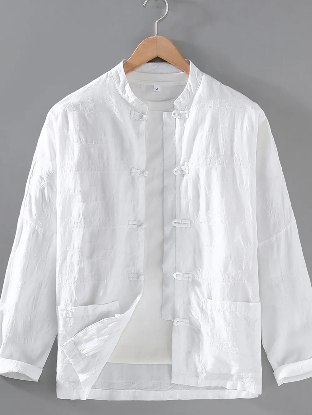 Men's Plus Size Button Up Long Sleeve Shirt, image 2