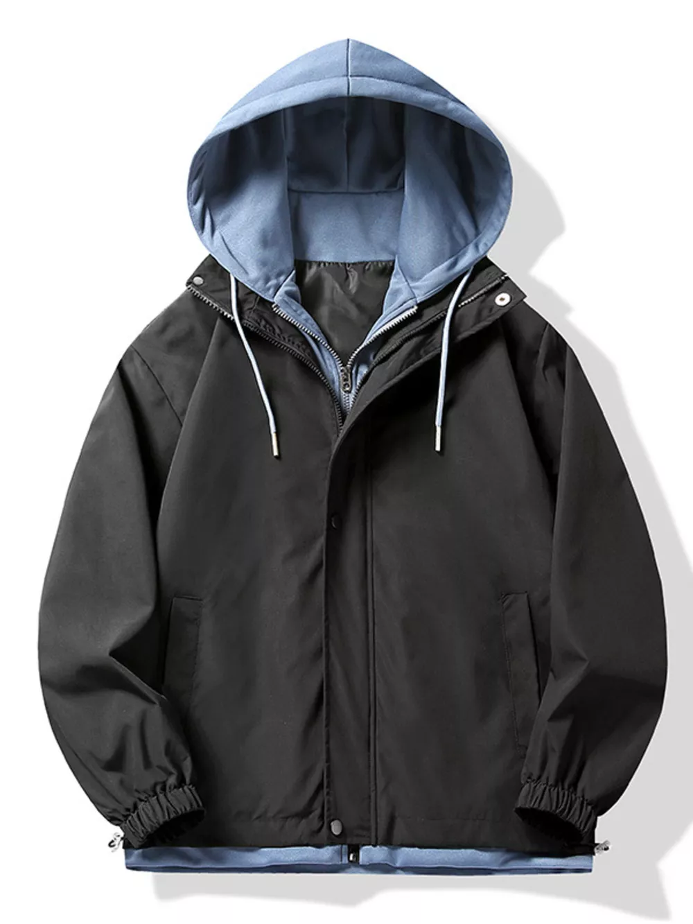 Men's Plus Size Casual Lightweight Windbreaker Jacket, image 3