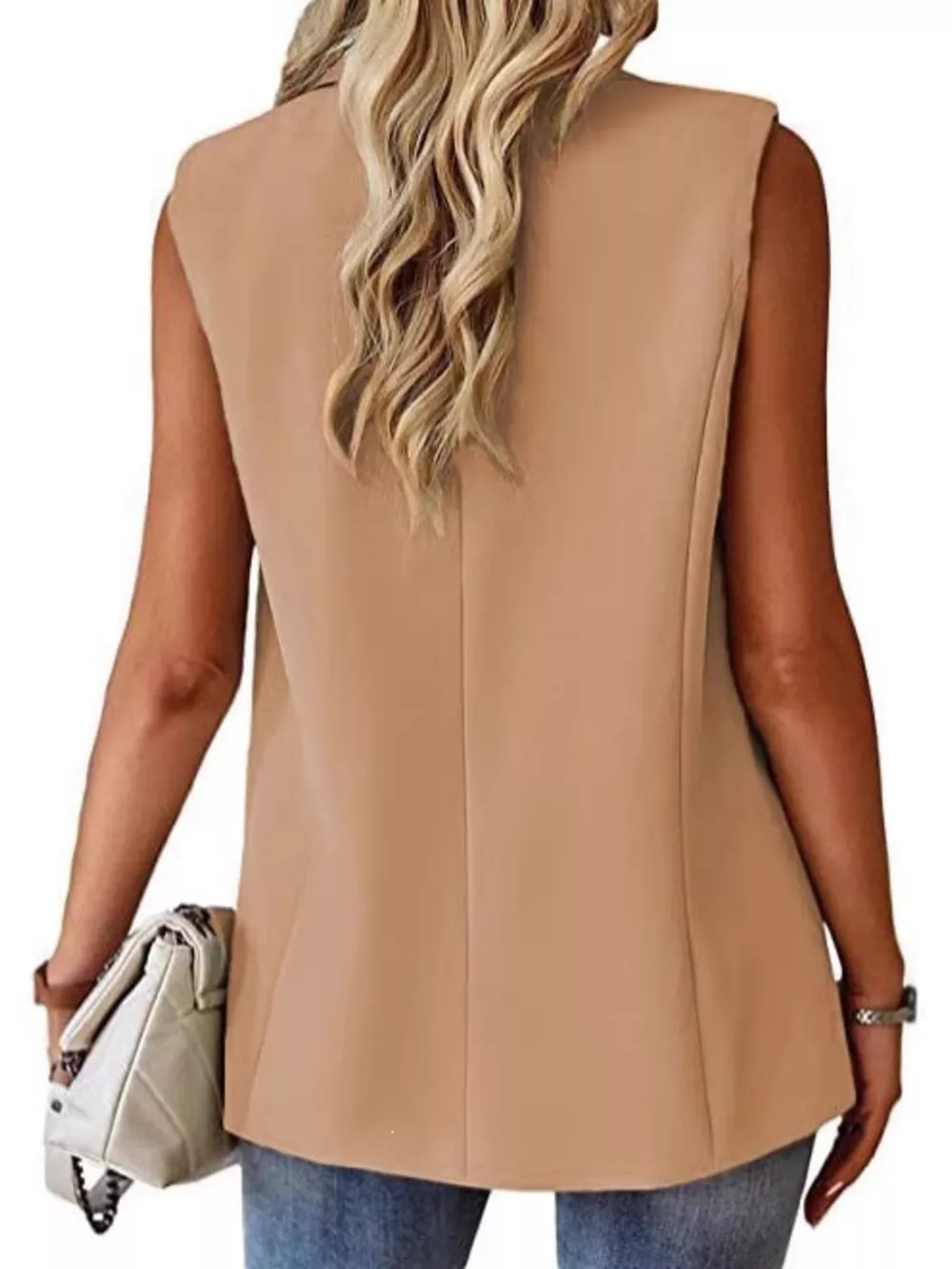 One Button Blazer Vest, image 12