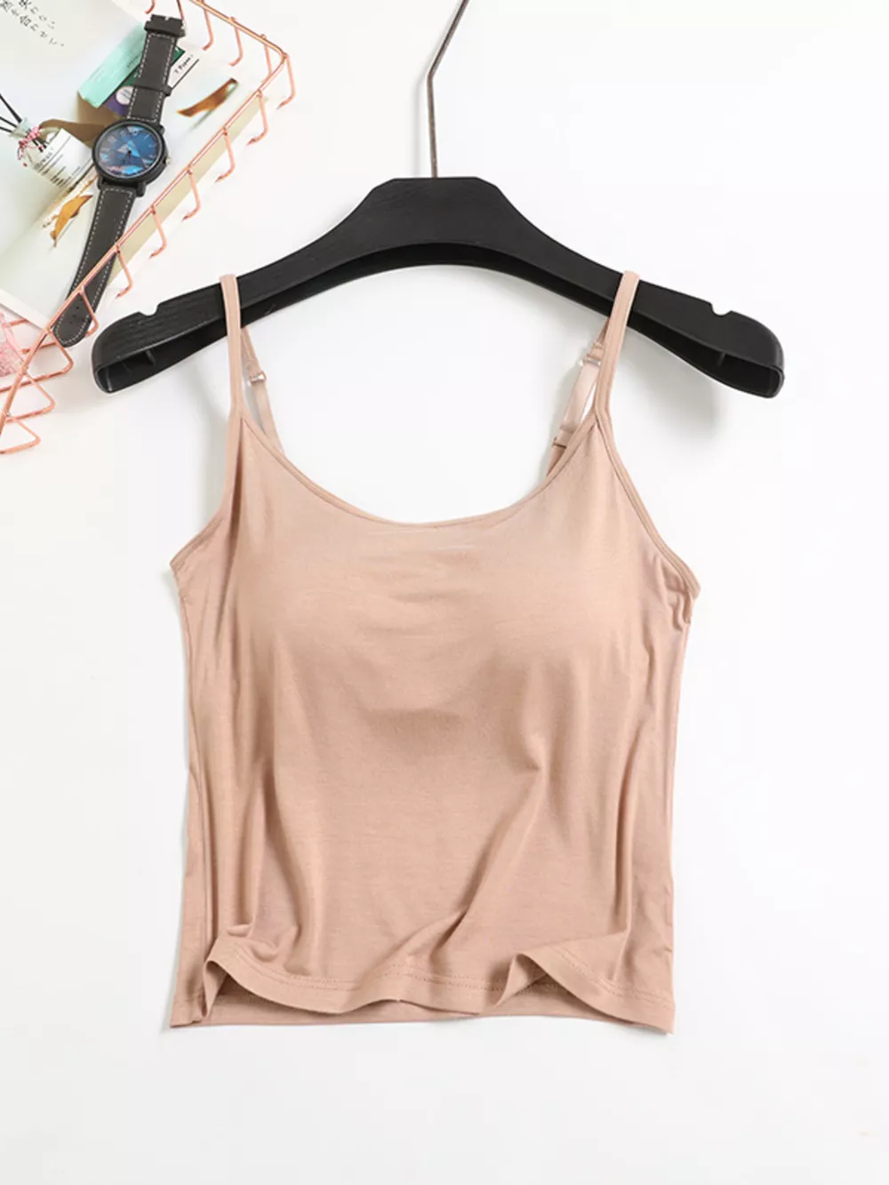Modal Adjustable Strap Padded Cami and Shorts Set, image 6