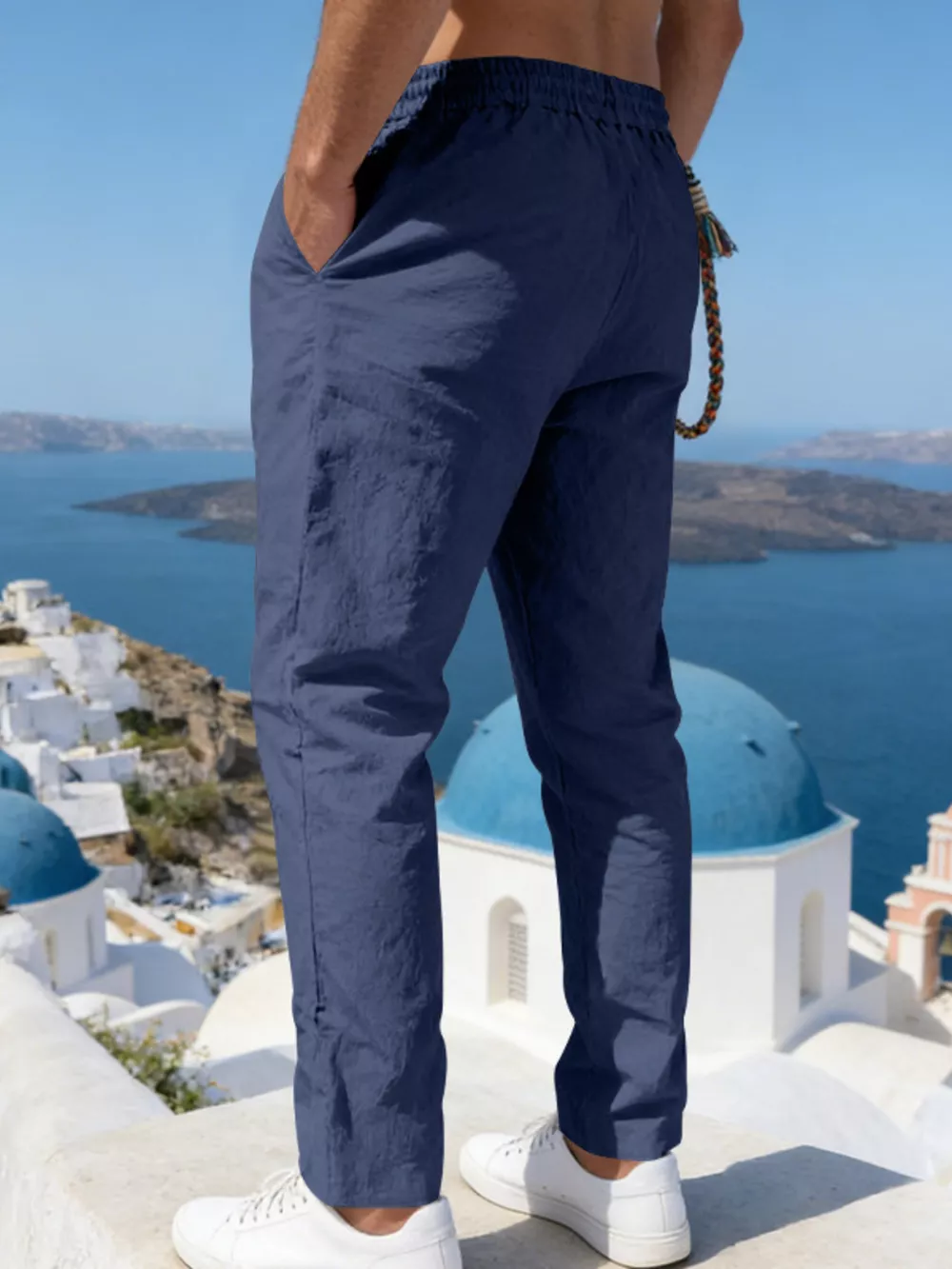 Men's Full Size Casual Drawstring Pants with Pockets Plus Size, image 11