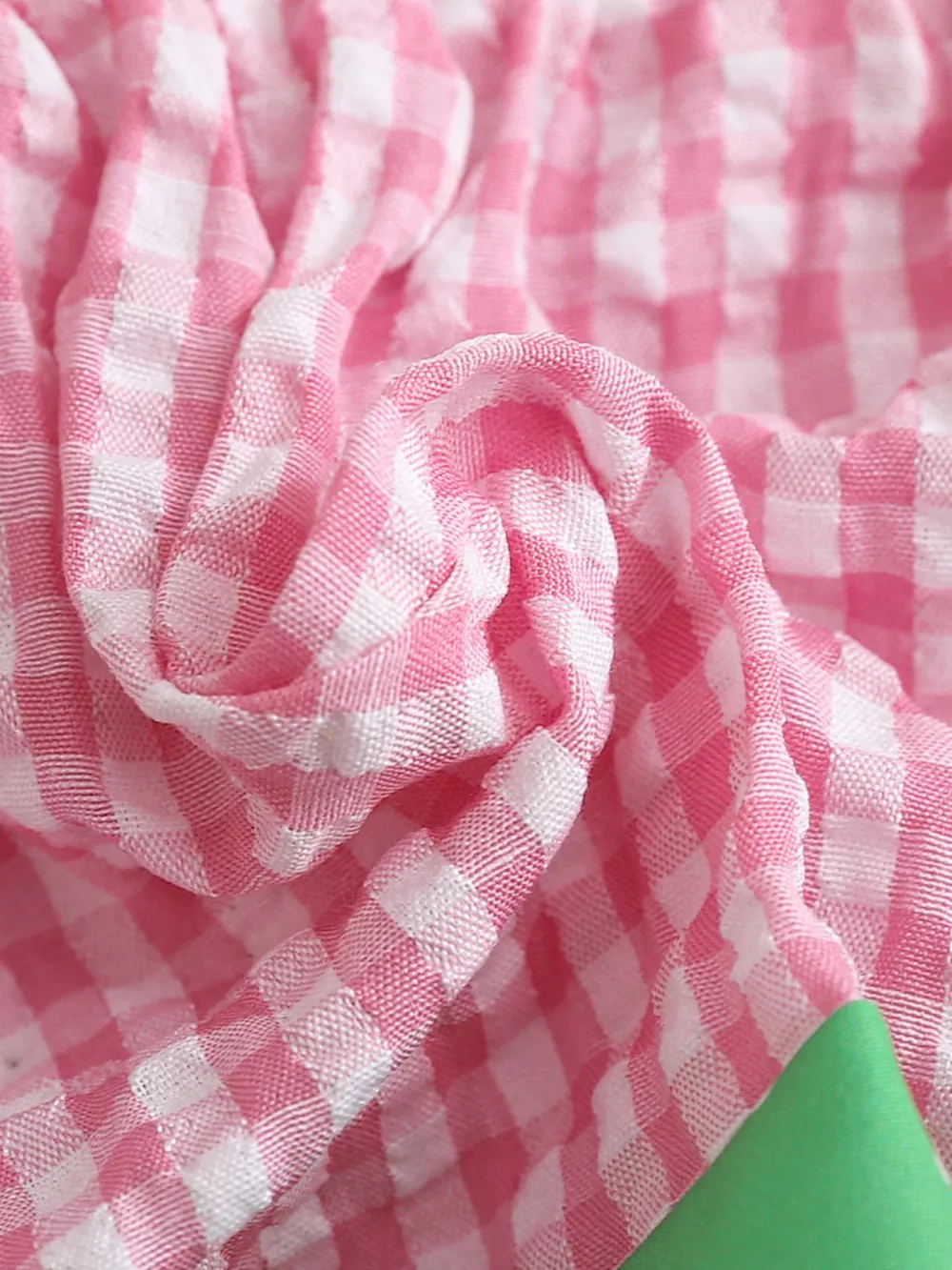 Children's Watermelon Gingham Smocked Dress, image 4