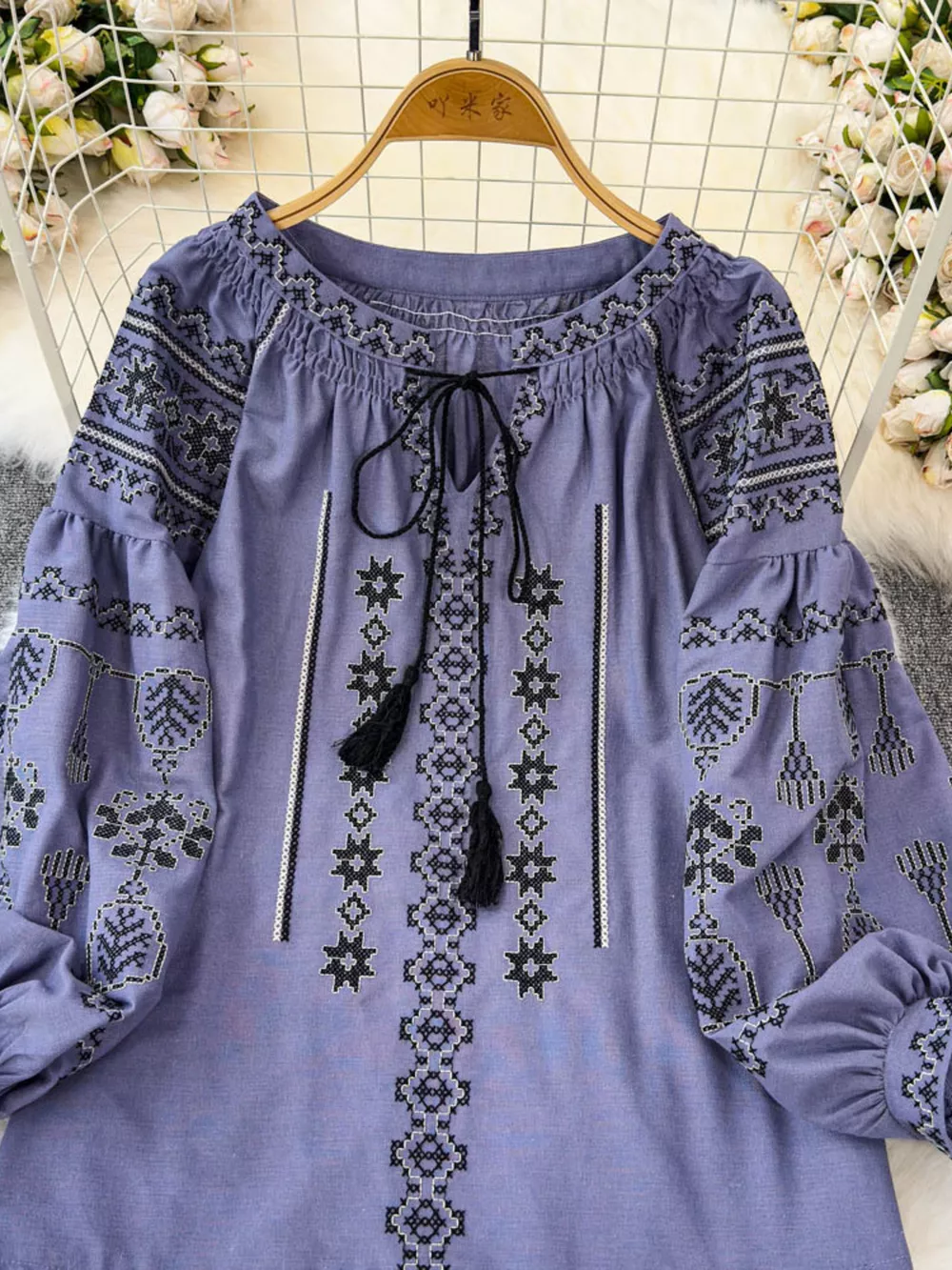 Tie Neck Long Sleeve Blouse, image 16