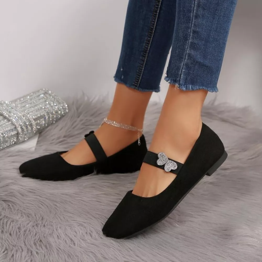 Square Toe Flats Slip-Ons, image 5