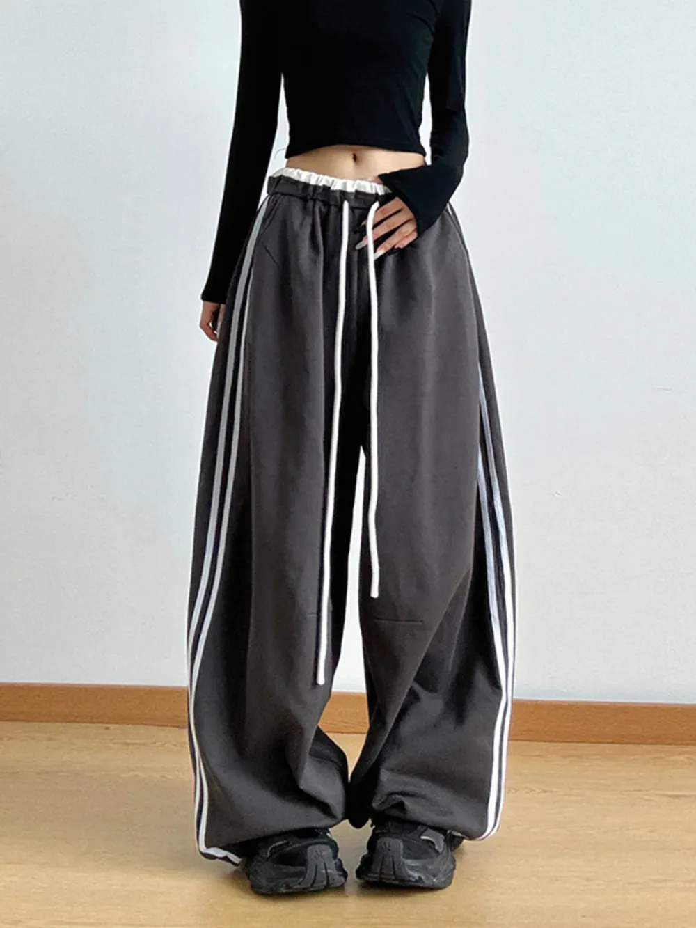Wide Leg Drawstring Pants, image 5