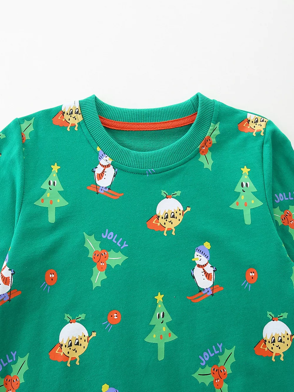 Children's Christmas Print Round Neck Sweatshirt, image 4