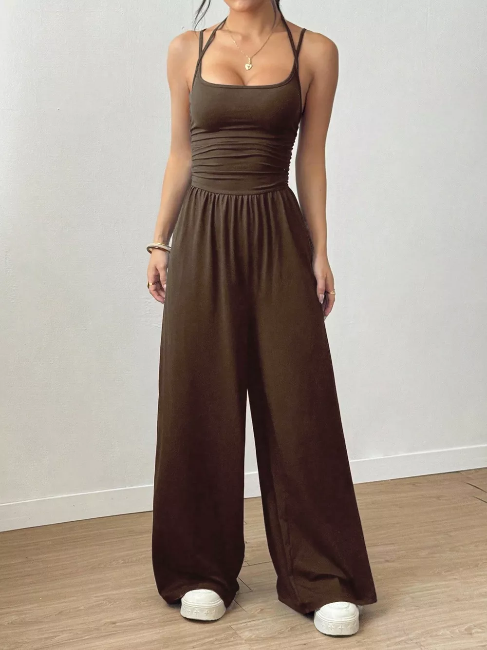 Sleeveless Wide Leg Casual Jumpsuit, image 8