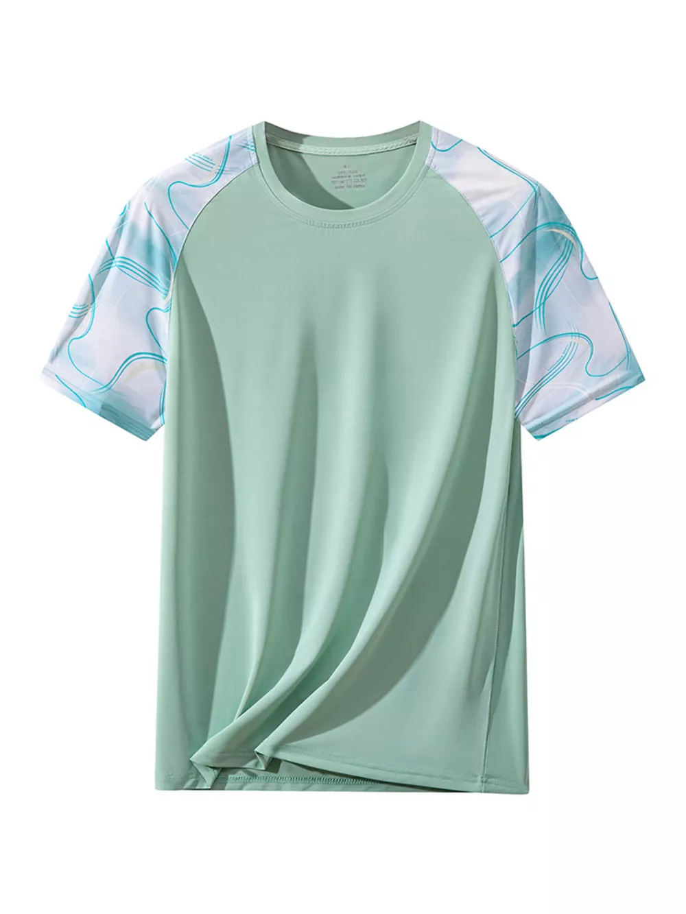 Men's Plus Size Color Block Short Sleeve T-Shirt