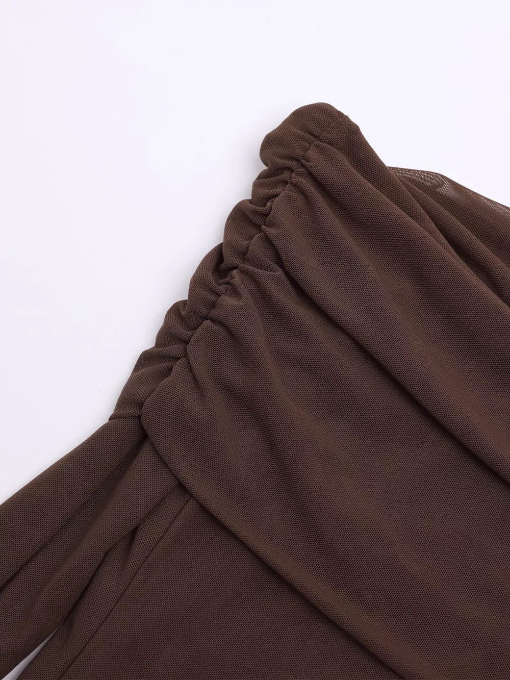 Off-Shoulder Ruched Long Sleeve Maxi Dress, image 27