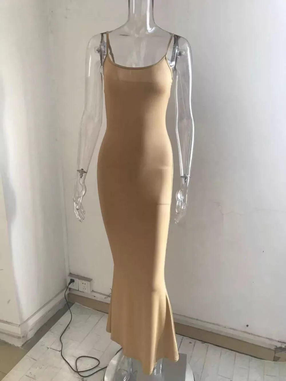 Spaghetti Strap Bodycon Maxi Dress, image 9