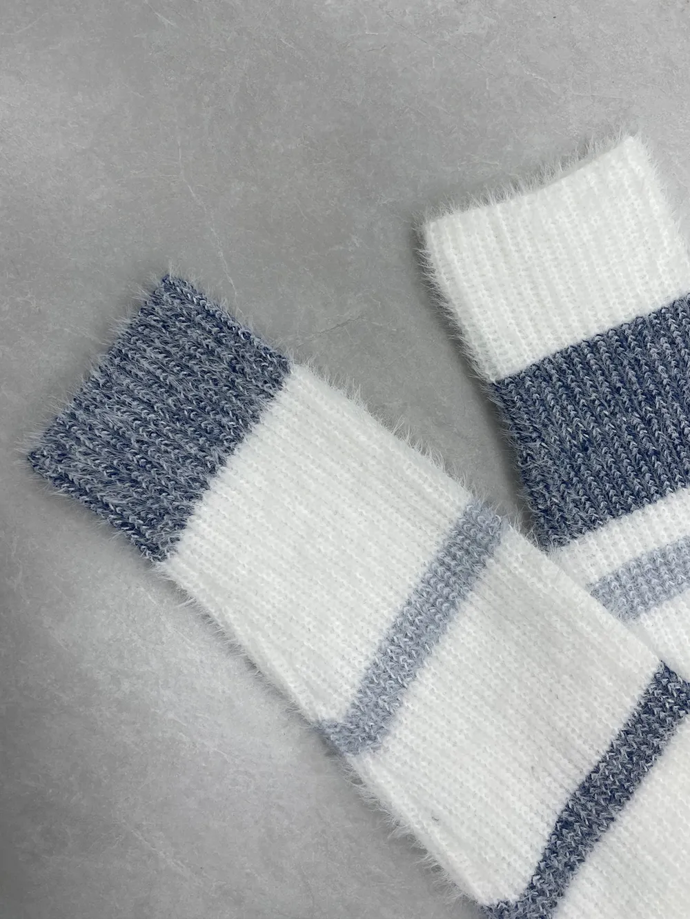 Striped Fuzzy Long Sleeve Sweater, image 8
