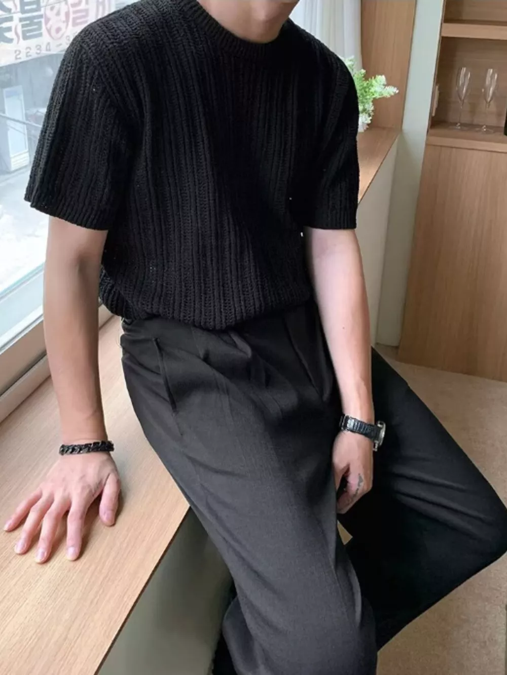Men's Plus Size Breathable Short Sleeve Top