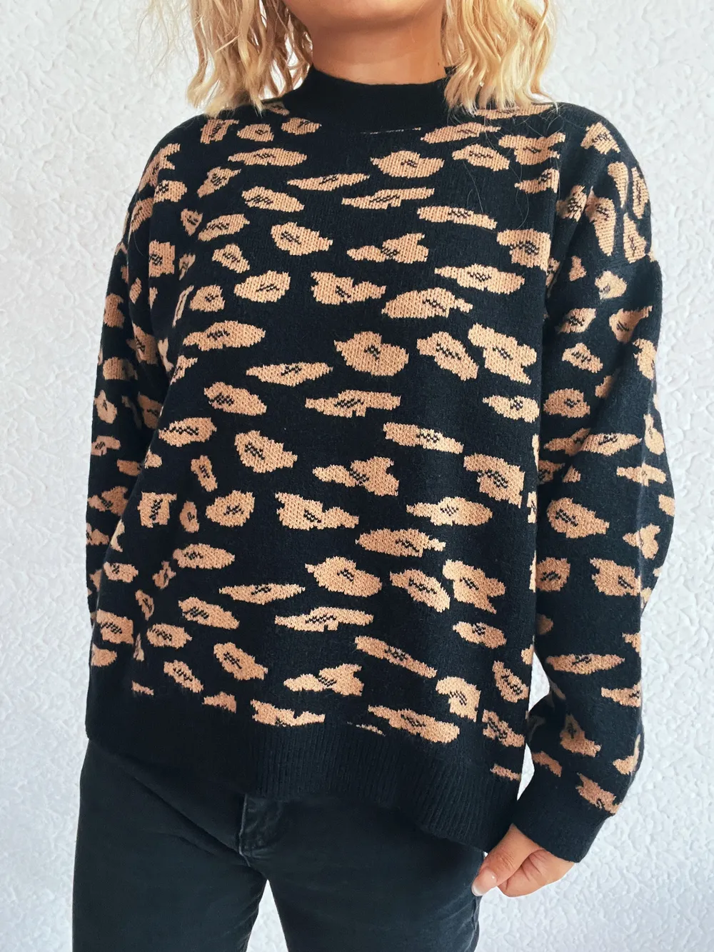 Mock Neck Long Sleeve Sweater, image 13