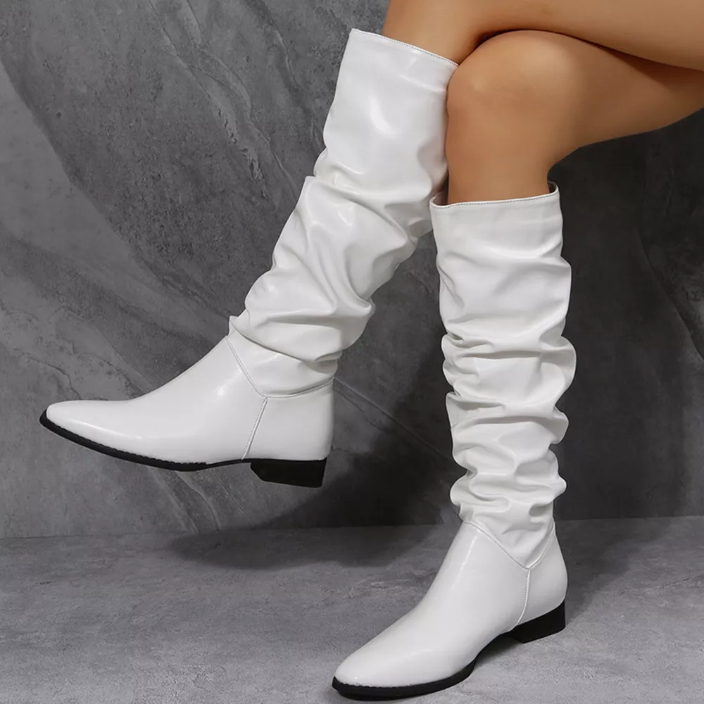 Slouchy Block Heel Boots, image 6