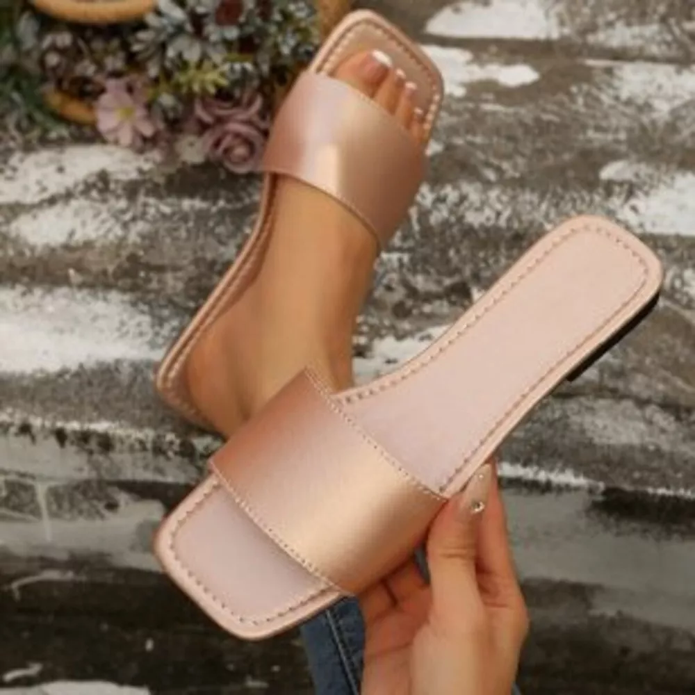 Open Toe Flats Sandals, image 3