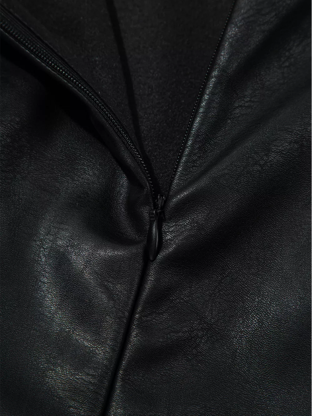 Vegan Leather Sleeveless Mini Dress, image 14