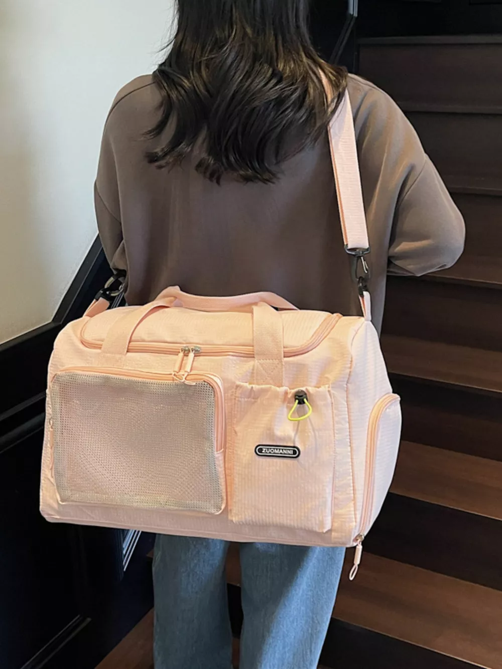 Drawstring Multi Pockets Travel Bag, image 5