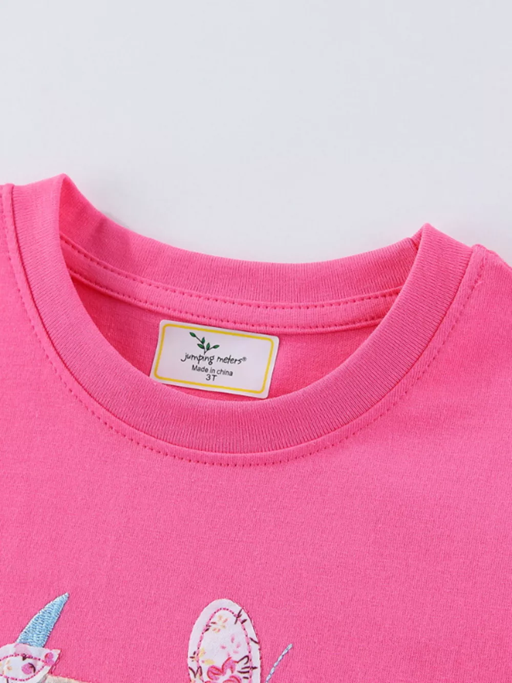 Children's Cute Unicorn Applique Ruffle Sleeve T-Shirt, image 2
