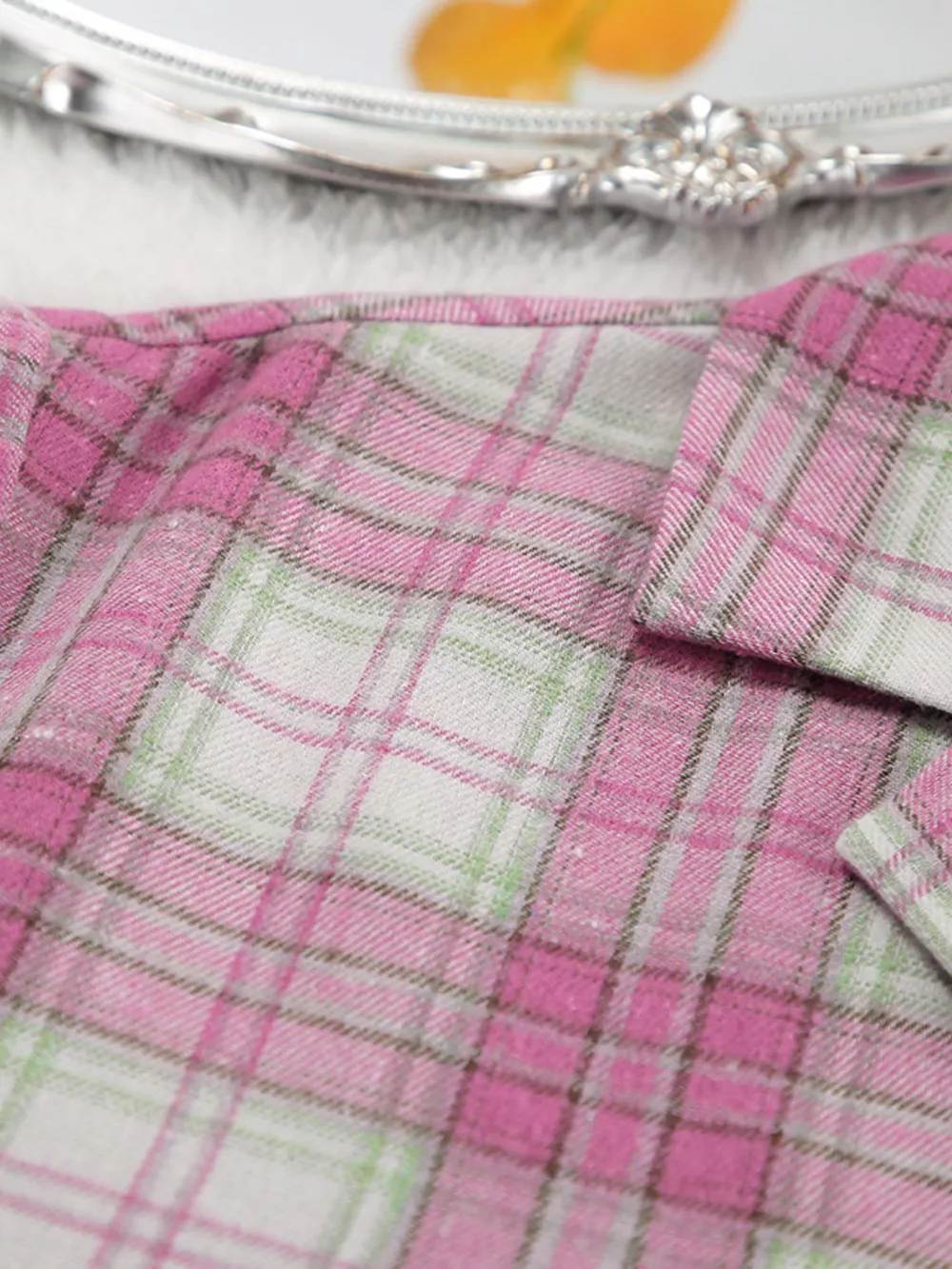 Plaid Long Sleeve Shirt and Pants Set, image 9