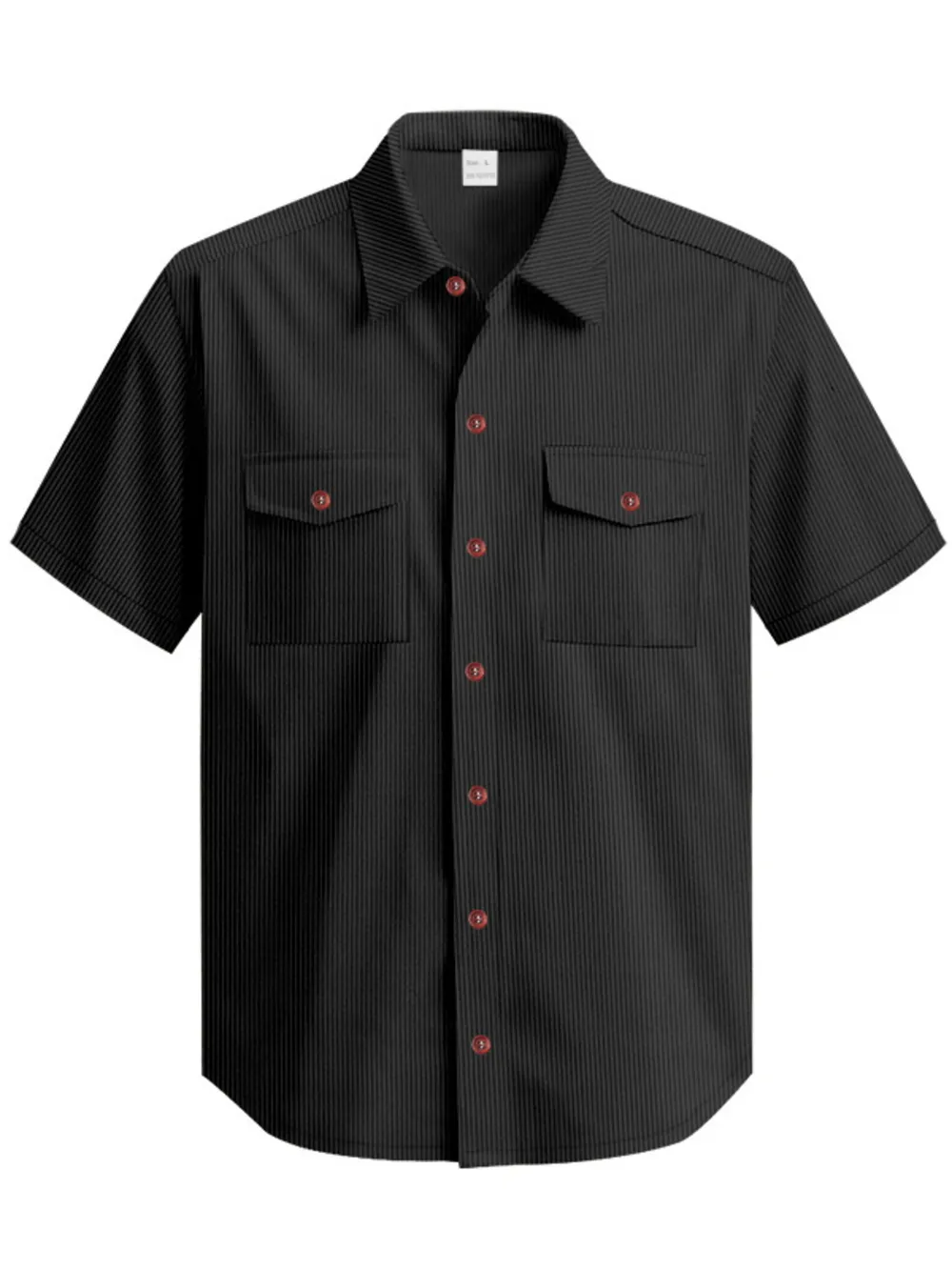 Men's Full Size Button Up Short Sleeve Shirt Plus Size, image 10