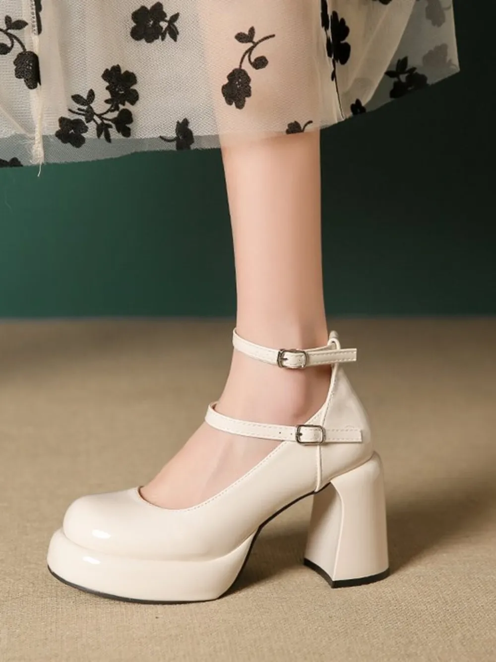Patent Leather Mary Jane Platform Pumps, image 19