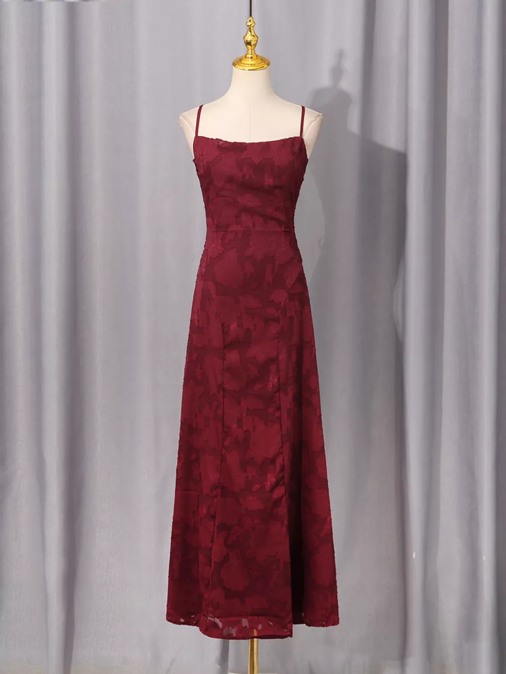 Lace Spaghetti Strap Maxi Dress, image 9