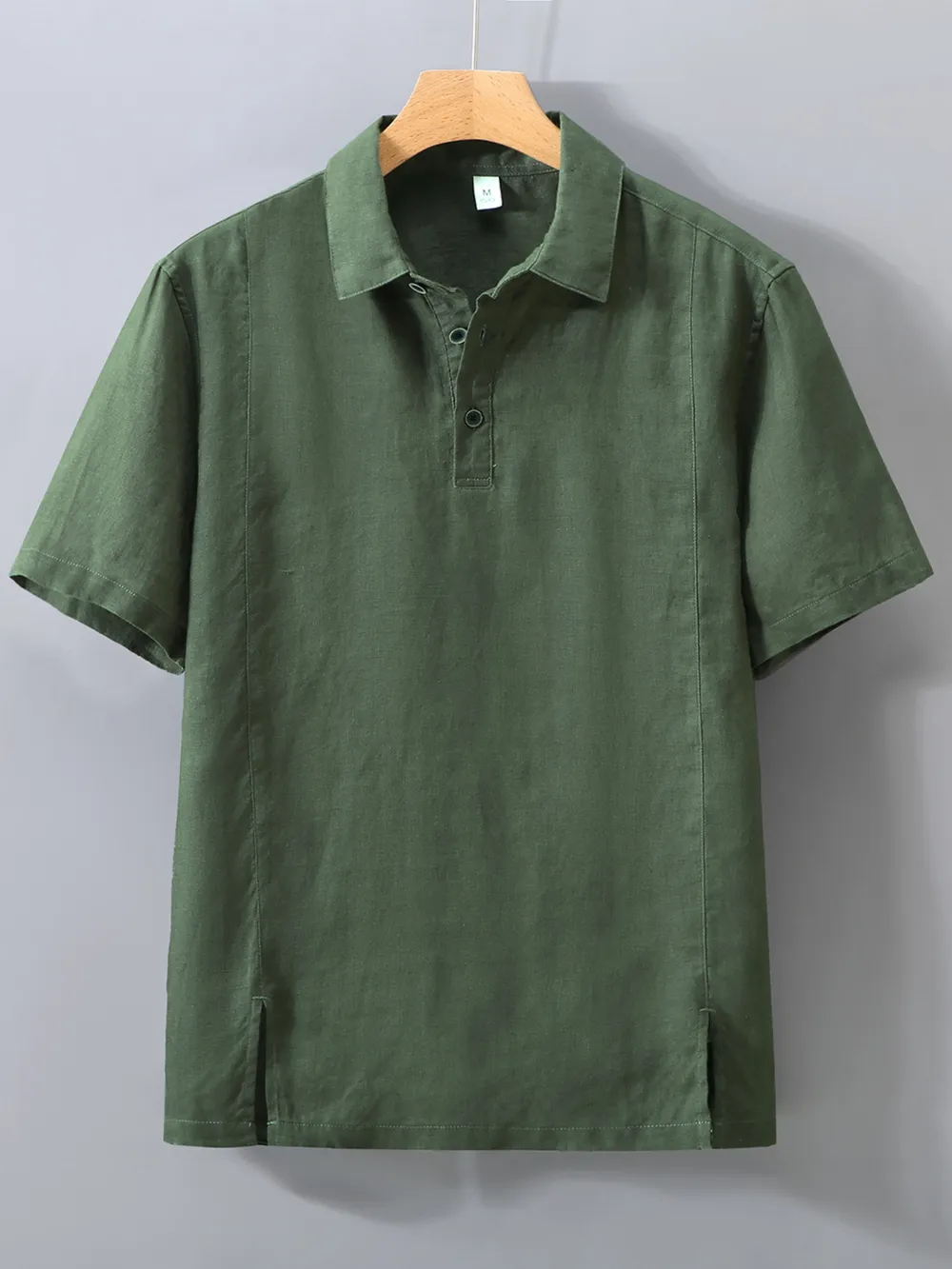 Men's Plus Size Button Detail Short Sleeve Polo