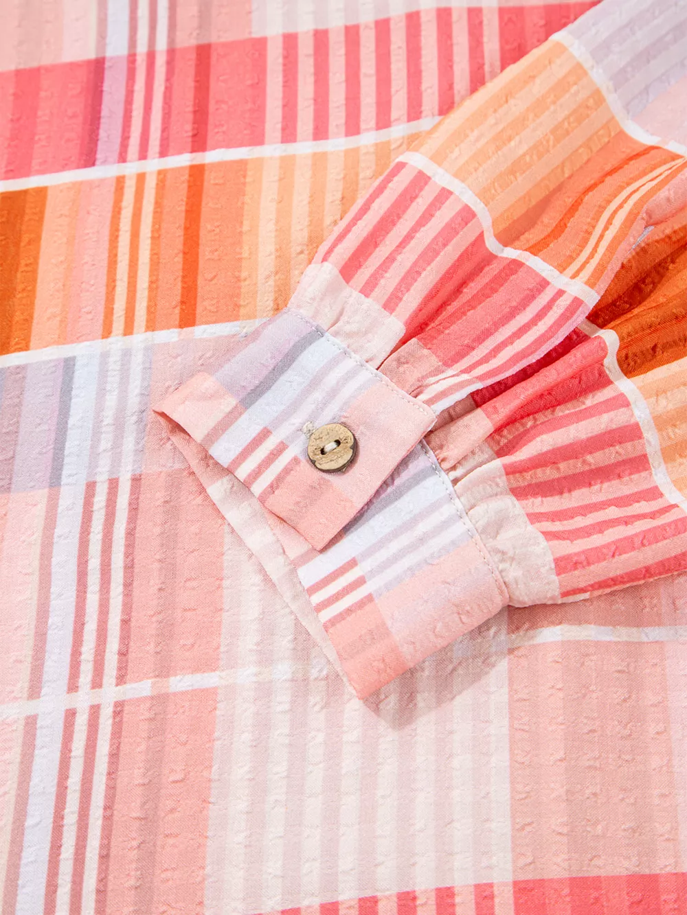Oversized Check Tunic Shirt, image 8