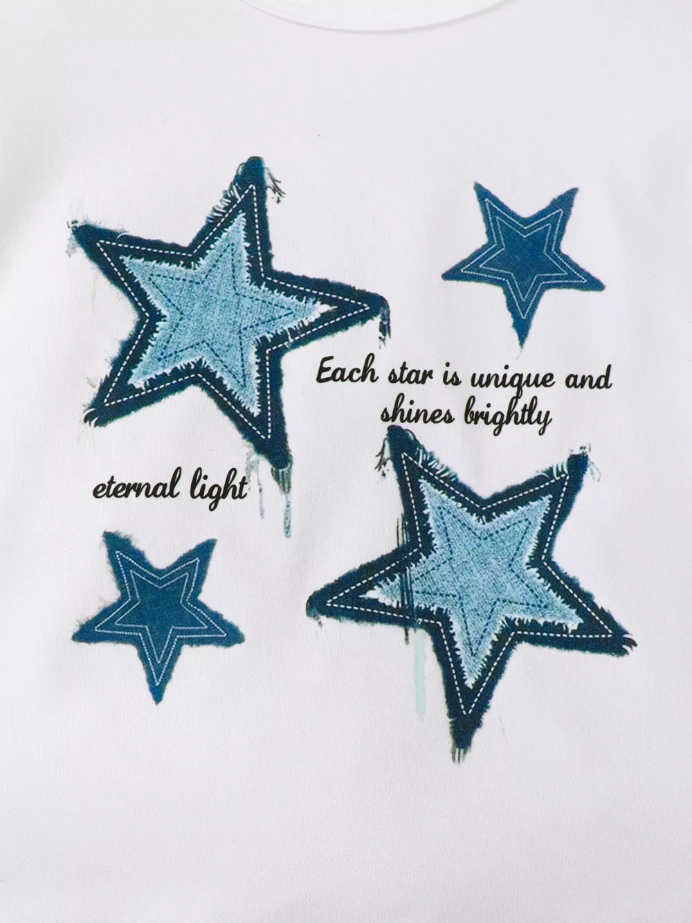 Children's Star Round Neck Tee and Pants Set, image 3
