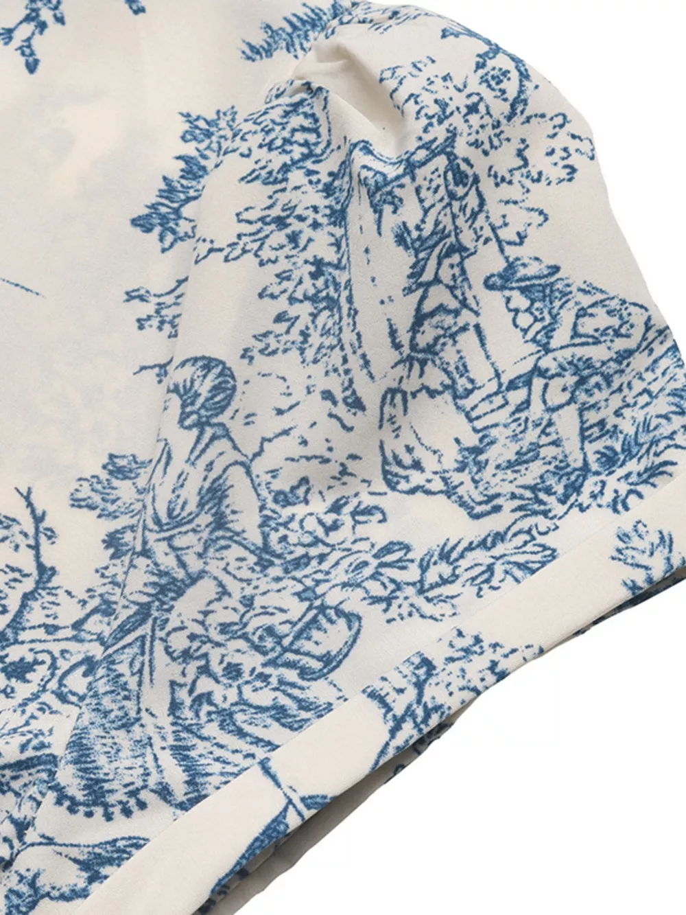 Printed Short Sleeve Midi Dress, image 9