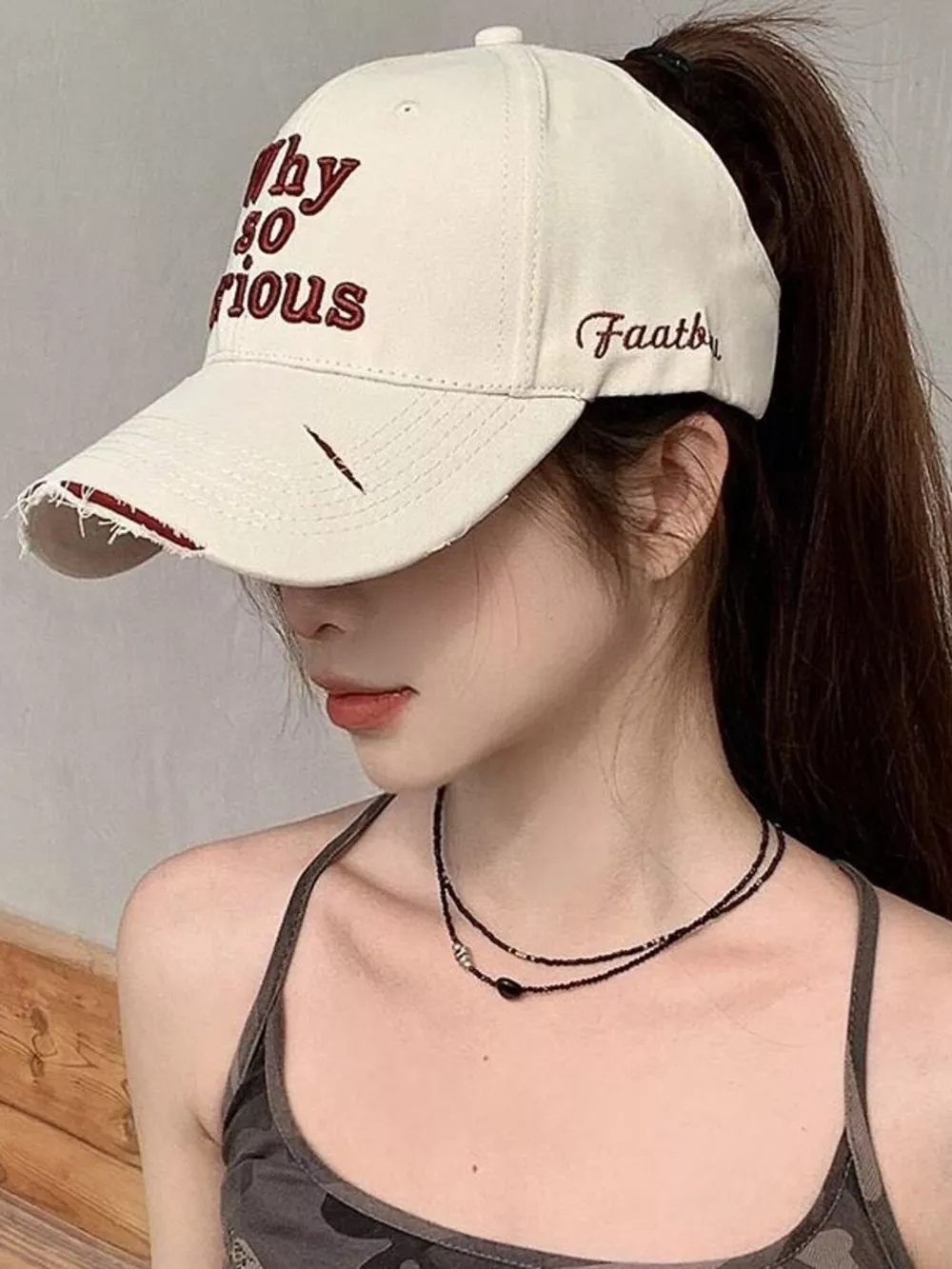 Embroidered Slogan Baseball Cap, image 6